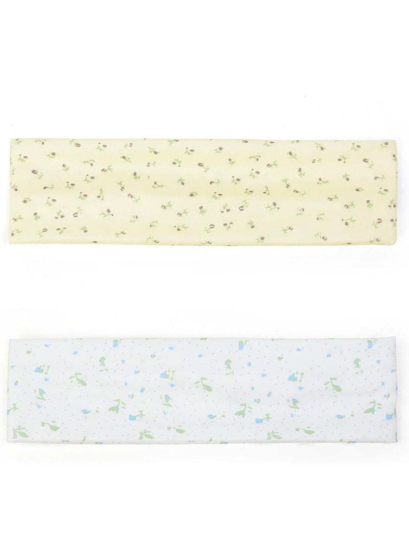 Fashion Headbands for Women Short Hair Non Slip Elastic Floral Hairbands Soft Fabric Hair Bands for Women's Hair, 2 Inches Thick Stripe Head Band for Girls Valentine's Day Heart Headbands，6 Pack - Image 4