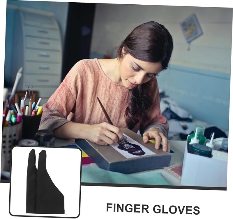 Ciieeo 4 Pack Protective Finger Guard Gloves Medium Size for Painting Dirt Protection - Image 3