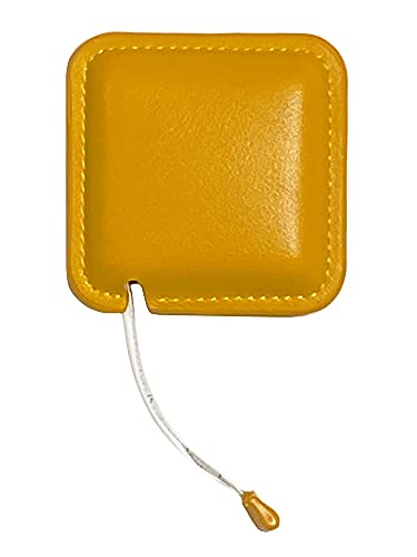 haoa Tape Measure for Body Measuring, 79Inch/2Meters Retractable Measuring Tape for Body Fabric Sewing,Measurements Dual Sided (Square,1 Pack) (Yellow) - Image 1