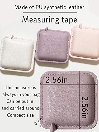 haoa Tape Measure for Body Measuring, 79Inch/2Meters Retractable Measuring Tape for Body Fabric Sewing,Measurements Dual Sided (Square,1 Pack) (Yellow) - Image 4