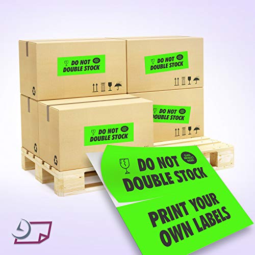 NextDayLabels 8-1/2 x 11" Neon Color High Light Fluorescent Labels for Laser & Inkjet Printer (Green Fluorescent, 4-1/4" x 11" - 2 Per Page | 50 Labels) - Image 3