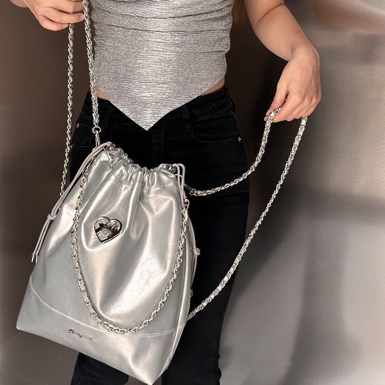 Fashionable Casual Work Clothing Large-Capacity Bag Women'S New Korean Simple Backpack 2025 Niche Texture Crossbody Bag - Image 5
