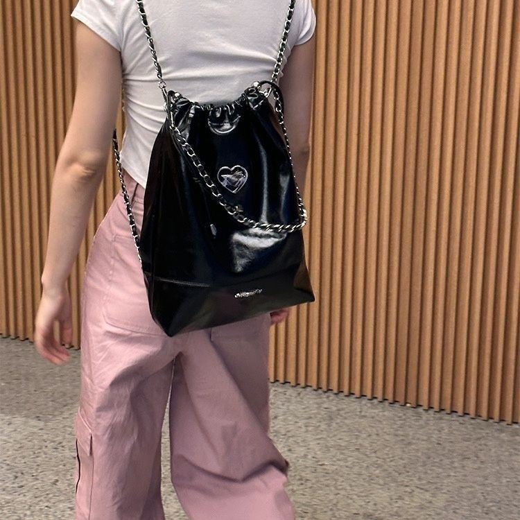 Fashionable Casual Work Clothing Large-Capacity Bag Women'S New Korean Simple Backpack 2025 Niche Texture Crossbody Bag - Image 2