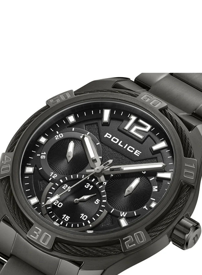 بوليس Chokery Watch For Men Black Dial With Black Bracelet