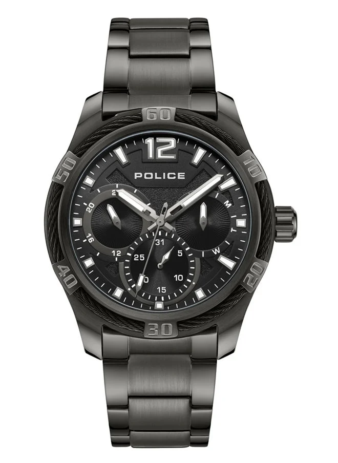 بوليس POLICE - Chokery Watch For Men Black Dial With Black Bracelet - PEWJK0005302