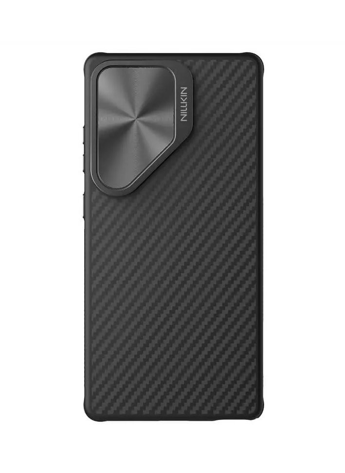 Nillkin CarboProp MagSafe Aramid Carbon Fiber Armor Case for Samsung Galaxy S25 Ultra – Sleek Black, 1500D Kevlar Durability, Magnetic Lens Frame & Metal Buttons  - Image 2