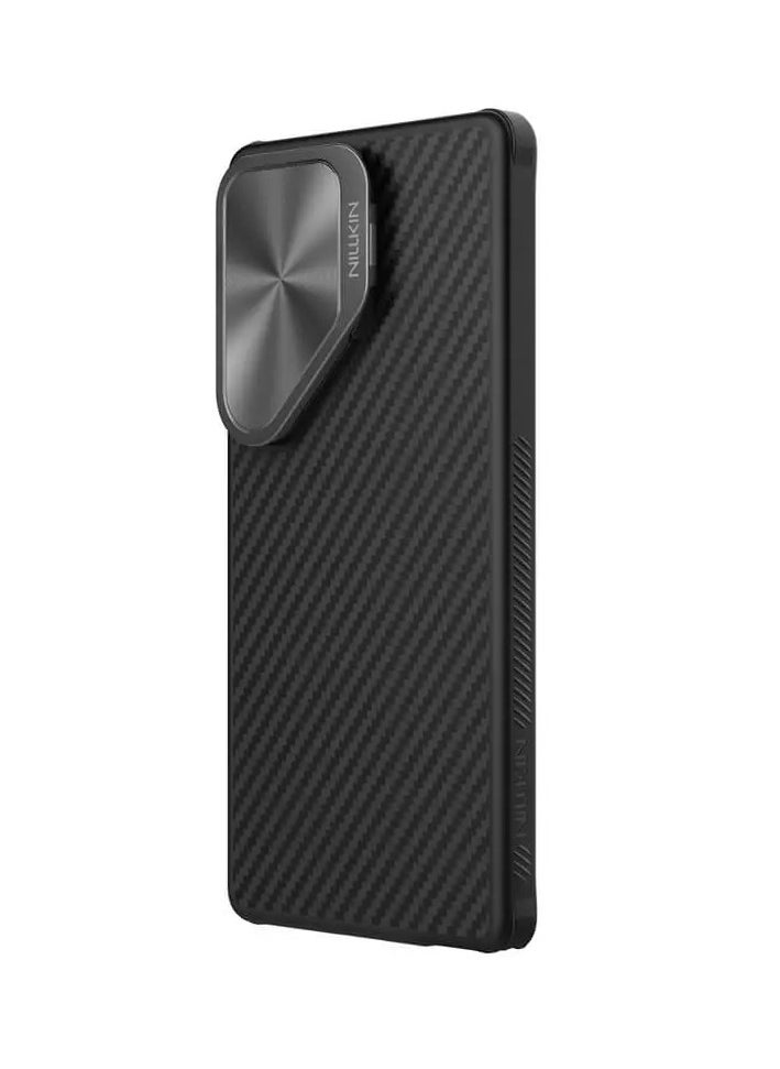 Nillkin CarboProp MagSafe Aramid Carbon Fiber Armor Case for Samsung Galaxy S25 Ultra – Sleek Black, 1500D Kevlar Durability, Magnetic Lens Frame & Metal Buttons  - Image 4