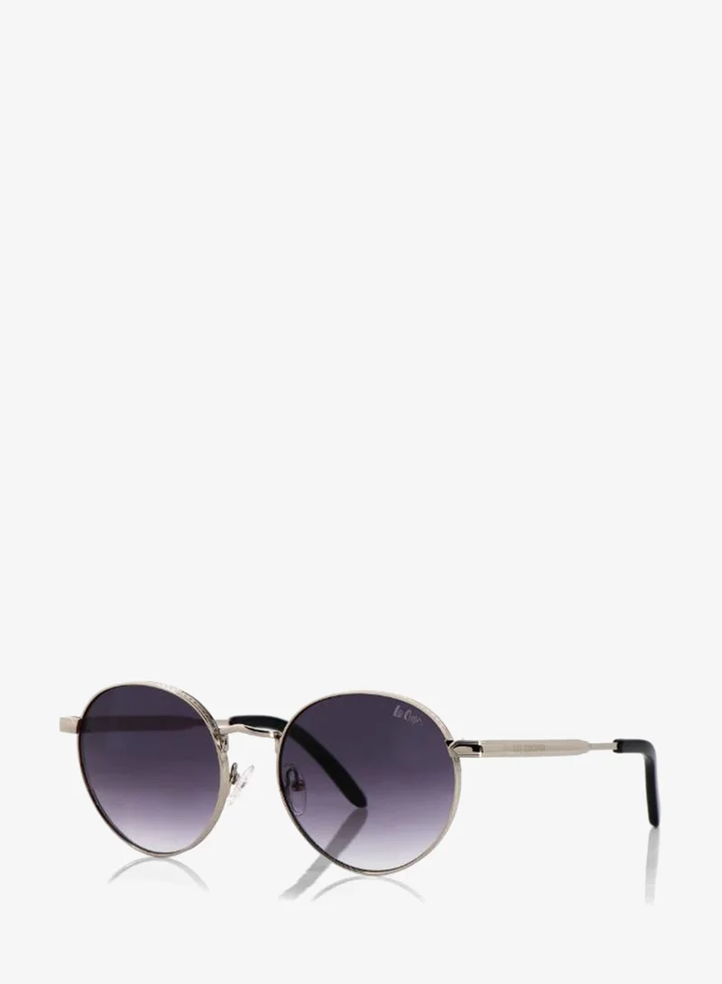 لي كوبر Polarized Sunglasses Silver Frame Gradient Grey Mirror Lens 54mm  - LCW10244C2