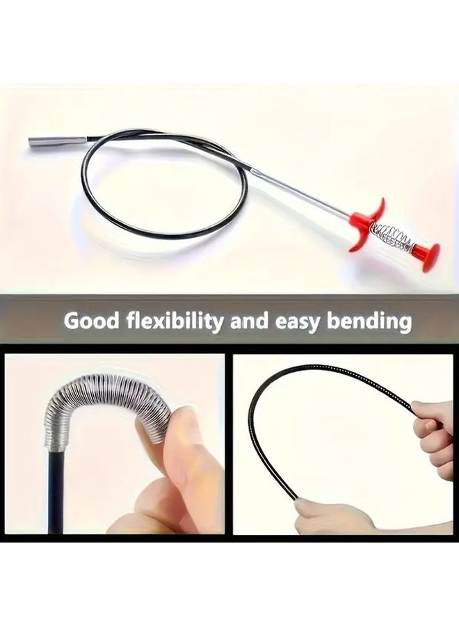 21 65 Inch Durable Drain Cleaning Tool Flexible Handheld Drain Picker For Sinks Bathtubs - Image 5