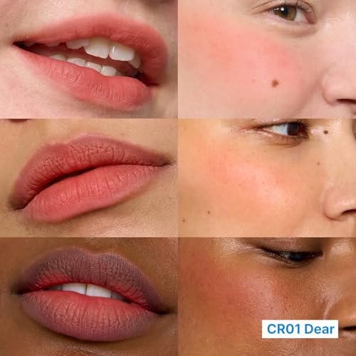 fwee Blurry Pudding Pot | Airbrushed Blush & Lip, Buildable Pigment, Long-lasting, Lightweight, Easy to Blend, Natural Soft Matte Finish - Dear (Coral Brown) | 0.17 oz - Image 2
