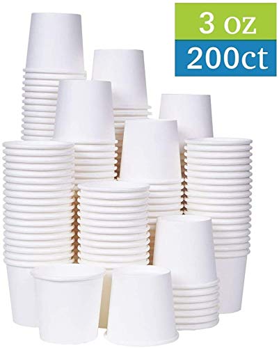 TashiBox 3 oz white paper bath cups  200 count - Image 2
