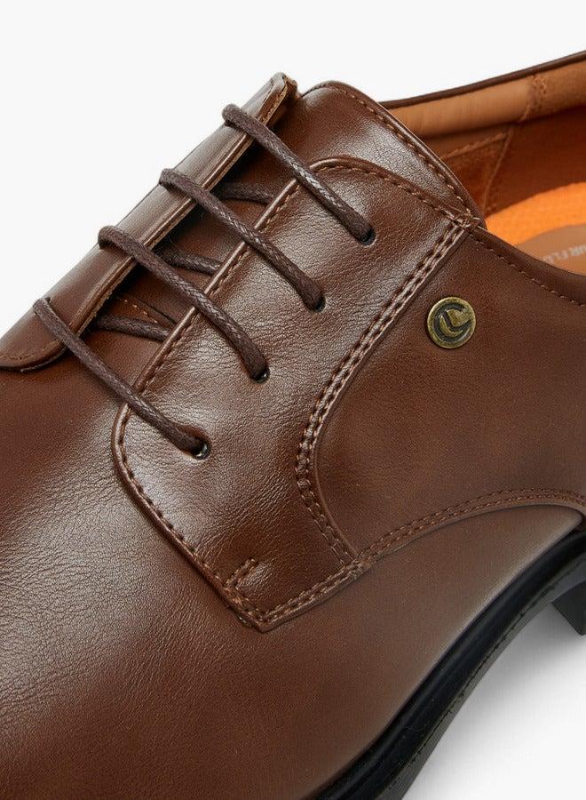 Le Confort Solid Lace-Up Derby Shoes - Image 4