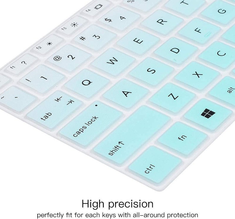 imComor غطاء لوحة مفاتيح لجهاز HP لابتوب 15-da/db 15-dw 15-dy 15-bs/bw 15-ef 15t 15z 15.6" 15-db0011dx 15-dy1043dx/dy1051wm 15-dw0037wm/dw1083wm 15-ef1001ds، غطاء جلد لوحة مفاتيح HP 17-by/bs/ca 17.3، أومبري نعناع - Image 3
