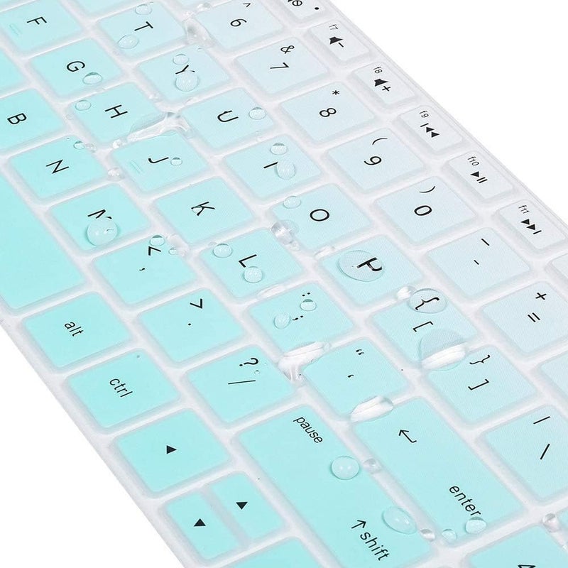 imComor غطاء لوحة مفاتيح لجهاز HP لابتوب 15-da/db 15-dw 15-dy 15-bs/bw 15-ef 15t 15z 15.6" 15-db0011dx 15-dy1043dx/dy1051wm 15-dw0037wm/dw1083wm 15-ef1001ds، غطاء جلد لوحة مفاتيح HP 17-by/bs/ca 17.3، أومبري نعناع - Image 4