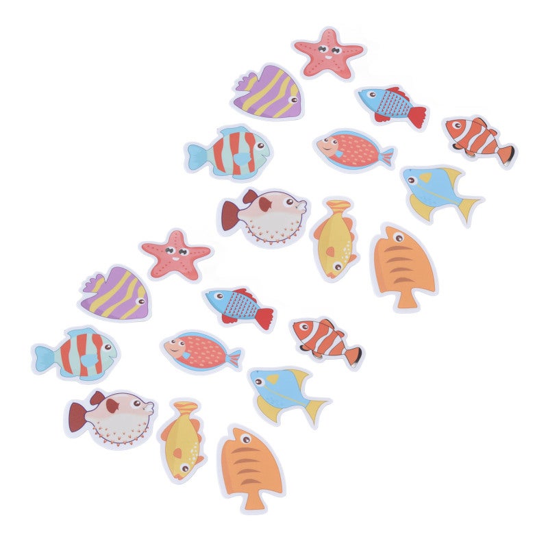 2 Sets Nonslip Bathtub Stickers Matte Colorful Fish Self Adhesive Waterproof Mouldproof Safe for Baby Shower - Image 5