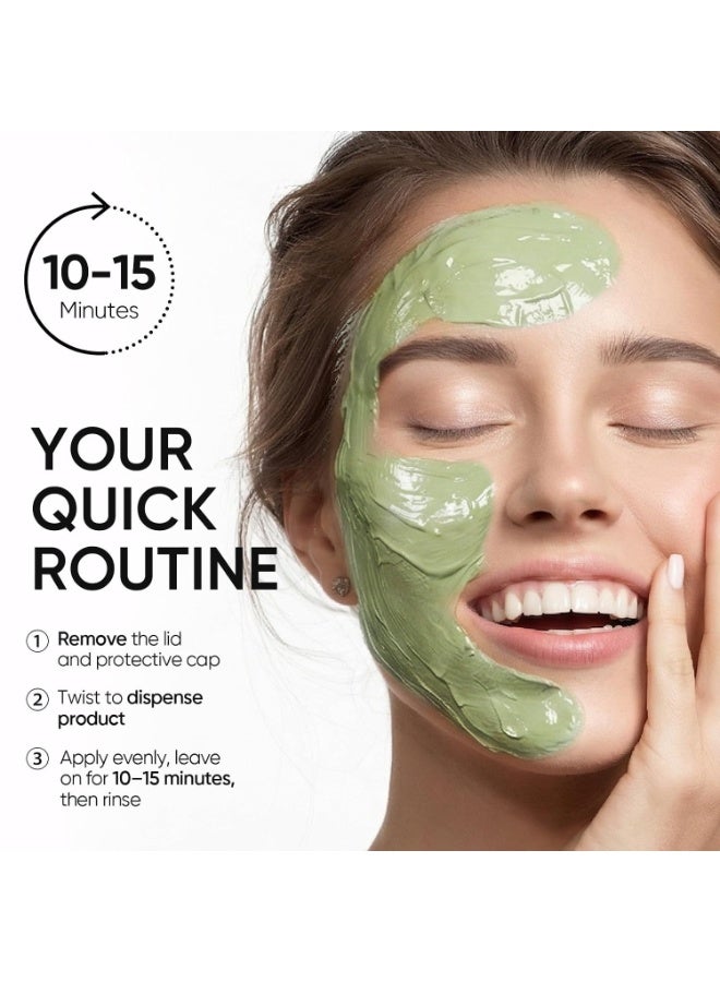 SKINTIFIC Mugwort Clay Stick Mask for Face, Redness Soothing & Breakout Control with Centella and Salicylic Acid, Gentle Exfoliating, Vegan Skincare, Wash-Off Facial Mud Mask |40g - Image 2