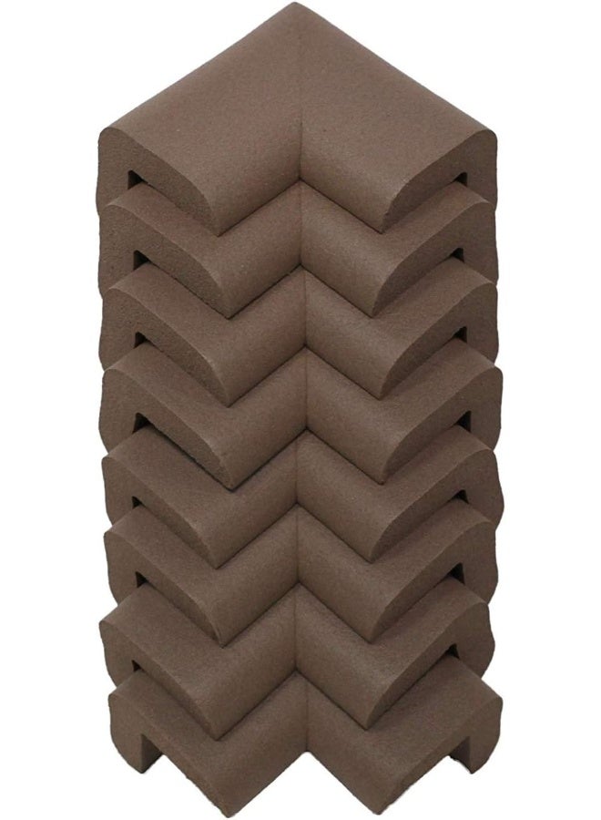 KidKusion Corner Cushion | Made in USA | Brown | 8 Pack | Furniture and Corner Protector - Image 1