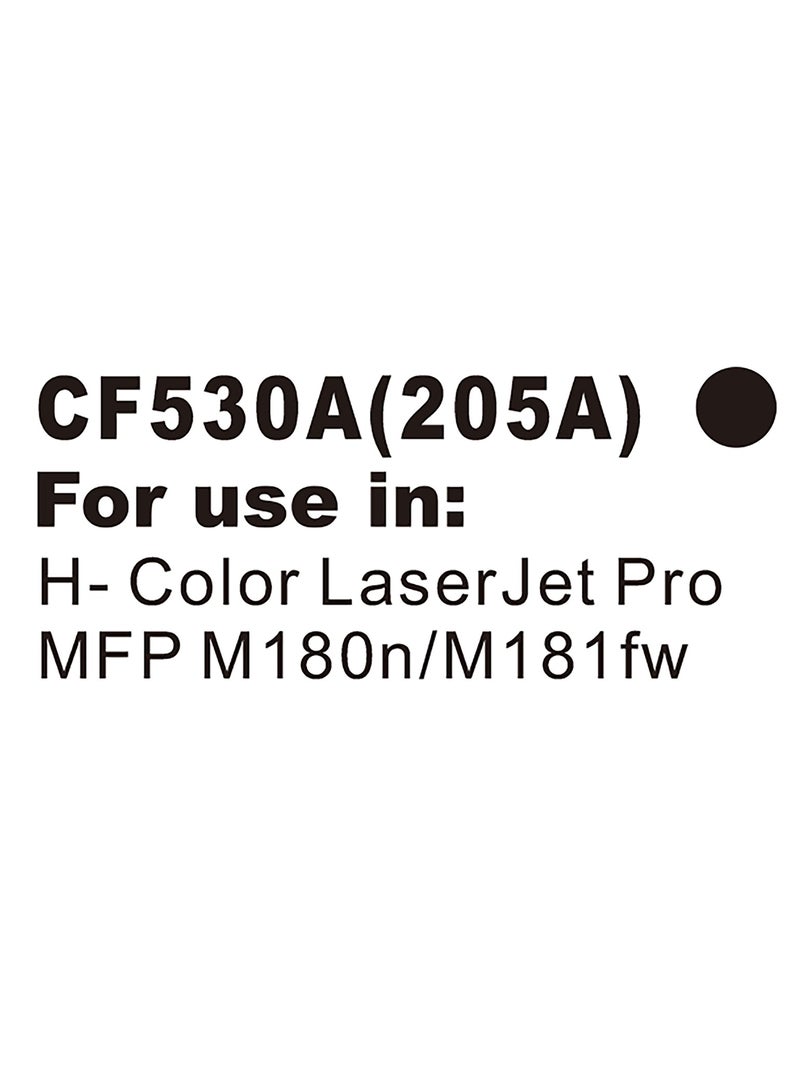 أم كيه إس حبر طابعة اسود (205A) CF530A - Image 2