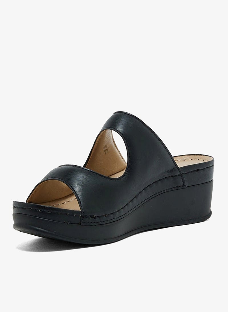 فينتشي صندل بكعب منخفض وشريط واحد - Image 2