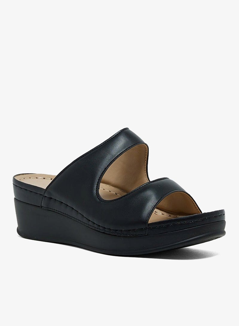 فينتشي صندل بكعب منخفض وشريط واحد - Image 1