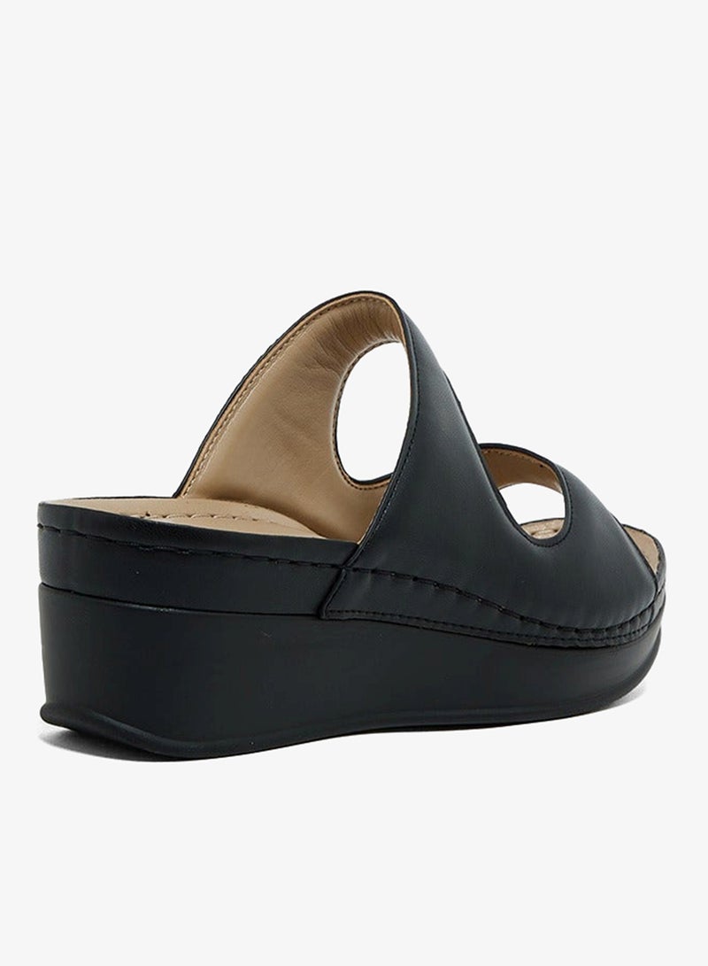 فينتشي صندل بكعب منخفض وشريط واحد - Image 3