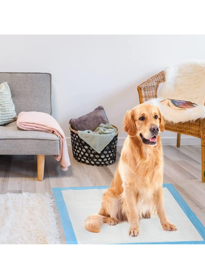م.ا & ف'س وسادات بول سريعة الجفاف مضادة للتسرب، ماصة للاستخدام مرة واحدة، وسادات تدريب للحيوانات الأليفة للاستخدام مرة واحدة مع 5 طبقات عالية الامتصاص، وسادات جرو لتدريب الحيوانات الأليفة على استخدام المرحاض 45 × 60 سم، 50 قطعة - Image 5