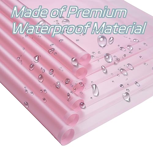 VOWOVOSDAY 20 Pcs Flower Wrapping Paper,Waterproof Gift Wrapping Paper 23x23Inch Used for DIY Crafts,Valentine's Day,Birthday,Mother's Day Floral Paper(Pink02) - Image 2