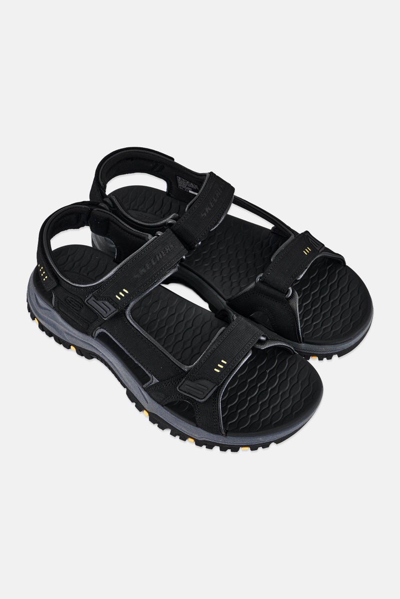 SKECHERS Men Prewitt Seabeck Velcro Closure Sandals, Black - Image 2