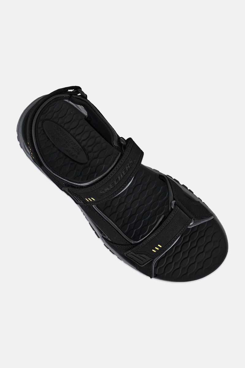 SKECHERS Men Prewitt Seabeck Velcro Closure Sandals, Black - Image 4