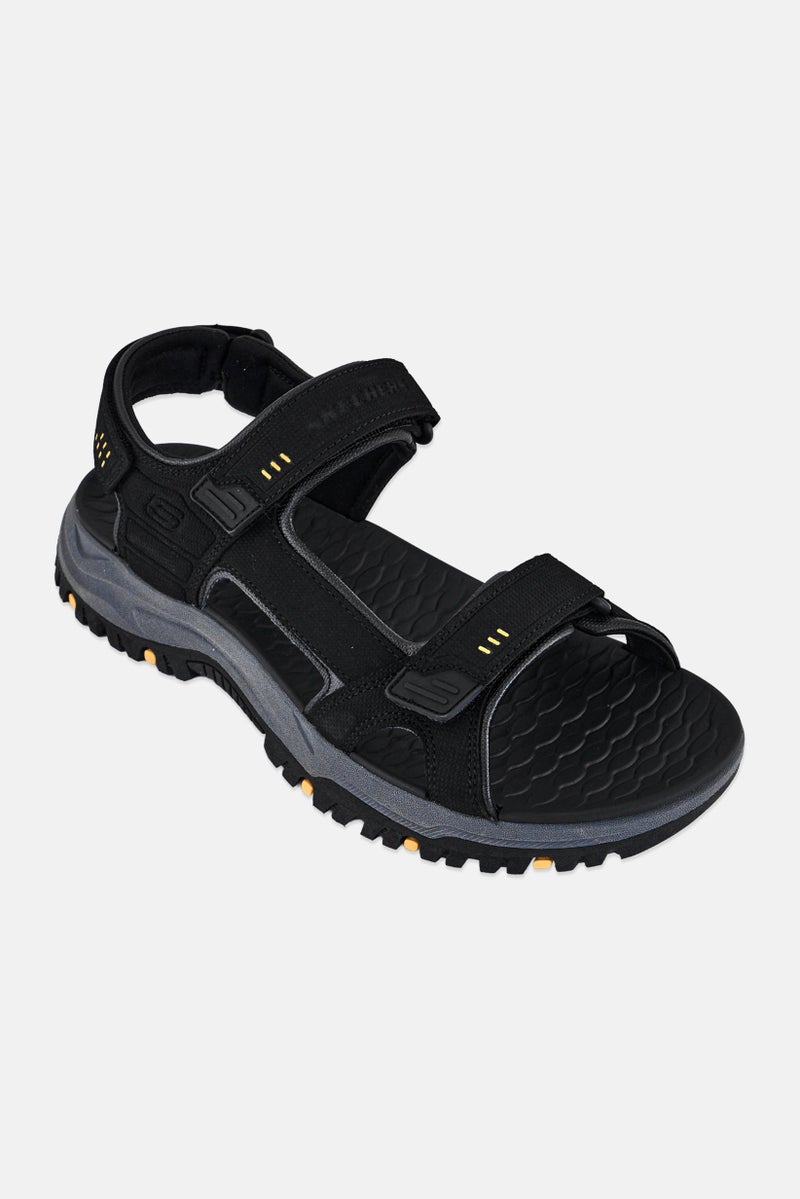 SKECHERS Men Prewitt Seabeck Velcro Closure Sandals, Black - Image 1