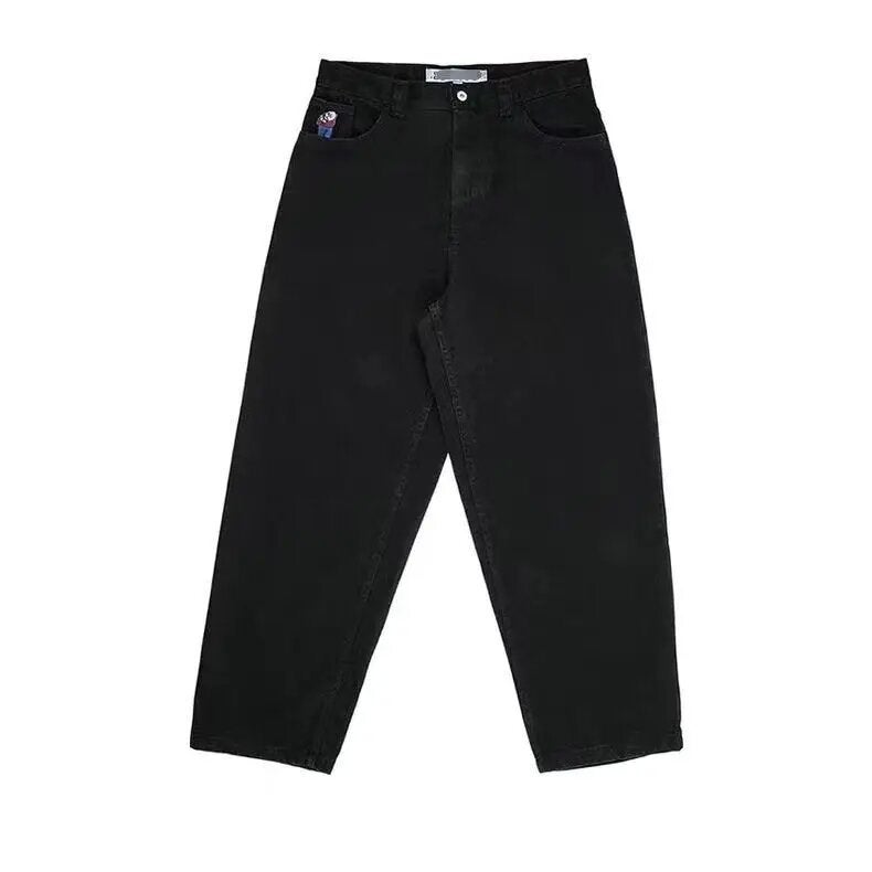 JNCO Blue Loose Jeans – Mid-Waist Straight Tube Denim Pants for Men - Image 4