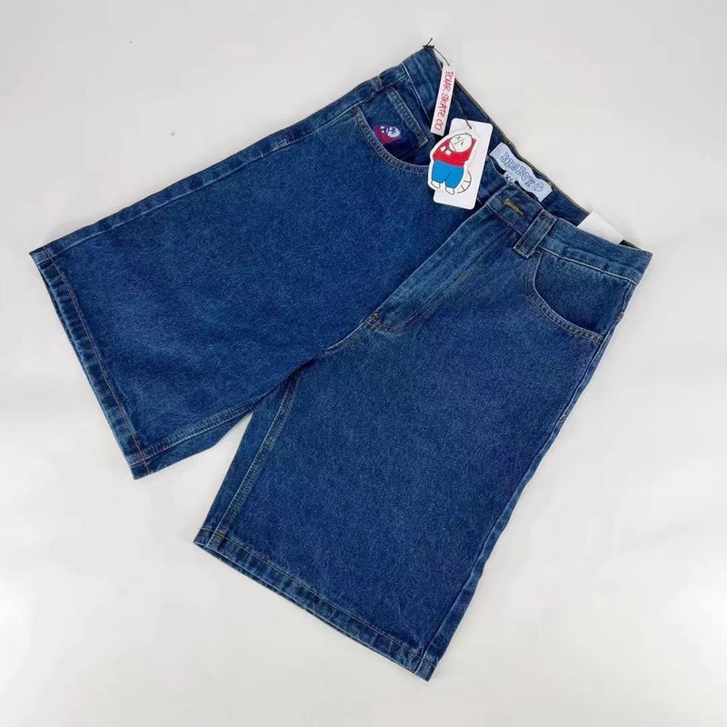 JNCO Blue Loose Jeans – Mid-Waist Straight Tube Denim Pants for Men - Image 1