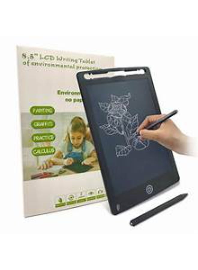 HASSM LCD Writing Tablet, Reusable, Transparent, One-Touch, Suitable for Kids to Write and Draw, 8.5 Inch  - Image 1