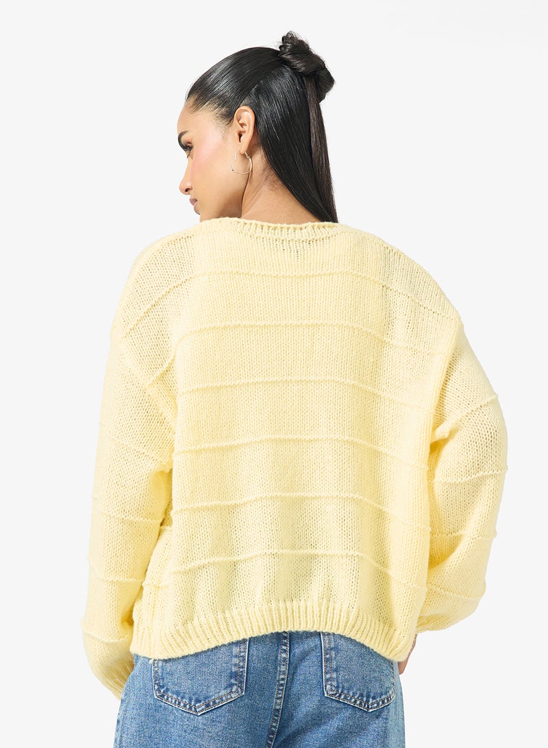 جينجر كارديجان محبوك بنقوش دقيقة - Image 2