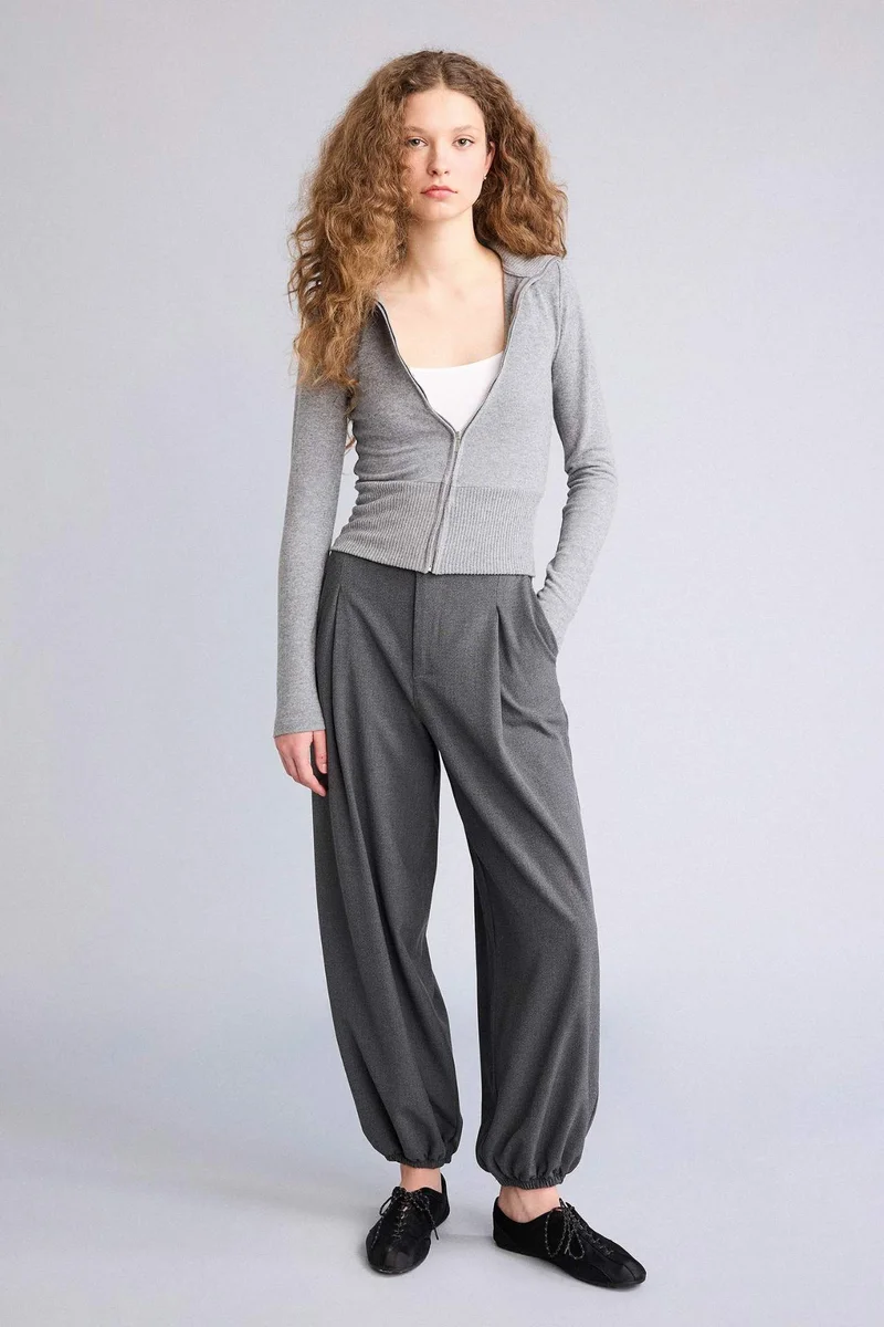 ديفاكتو Balloon Fit Elastic Waist Trousers