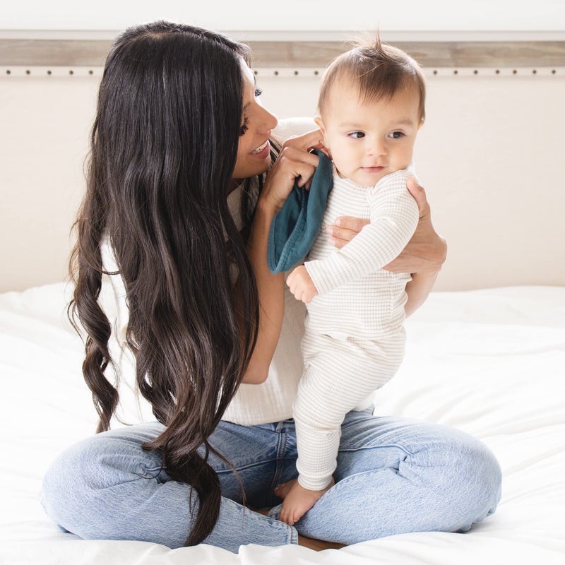 Natemia مناديل استحمام ناتيميا من موسلين للمواليد الجدد - مناديل فاخرة للأطفال، فائقة الامتصاص وناعمة للغاية مصنوعة من الرايون من البامبو، 6 طبقات مناديل للأطفال البنات والأولاد، مجموعة مكونة من 5 قطع - Image 4