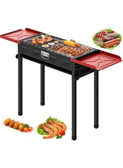 Generic Charcoal Grills,Folded Camping Barbecue Grill,BBQ Barbecue Stove Carbon Grill Barbecue Utensils for Garden Backyard Party Picnic Camping Outdoor Cooking，Suit for 5-15 Person (Black)  - Image 1