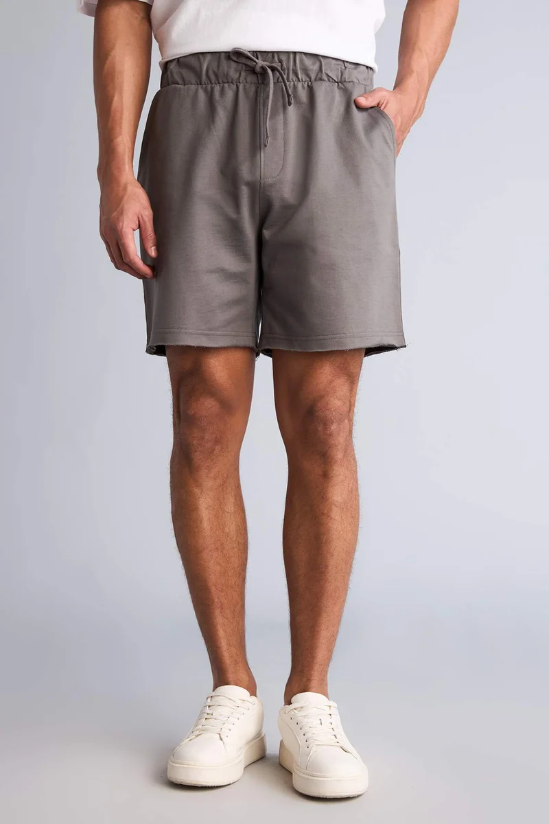 Defacto  Slim Fit Basic Shorts for Men | Best Price UAE