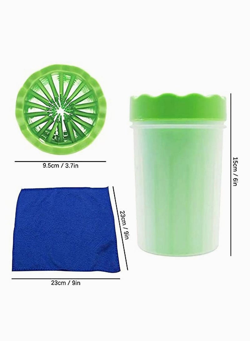 سيوسي منظف مخالب الكلاب ، فرشاة تنظيف الحيوانات الأليفة المحمولة من SYOSI ، كوب وغسالة قدم الكلب ، مدلك ناعم من السيليكون لتنظيف أقدام القطط الأليفة المتسخة ، والعناية بها - Image 5