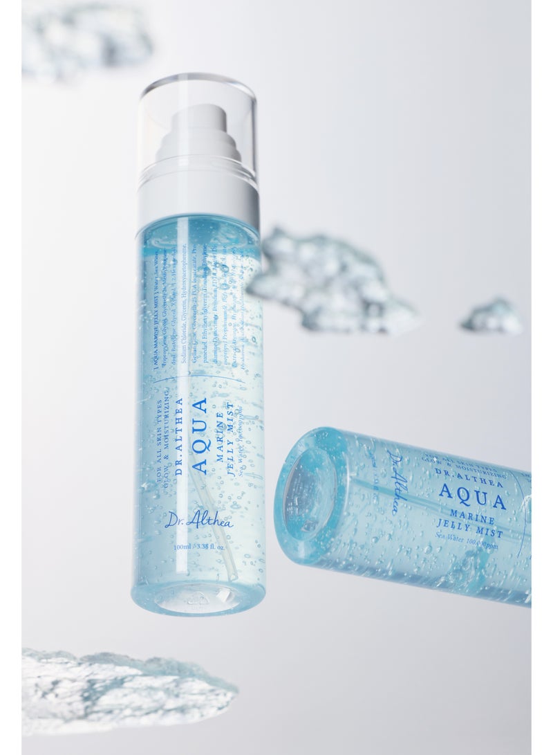 Dr.althea Aqua Marine Jelly Mist – Korean Vegan Face Mist with PDRN, Deep Sea Water & Hyaluronic Acid, Instant Hydration & Cooling, Bouncy Jelly Glow, 3.38 Fl Oz - Image 4