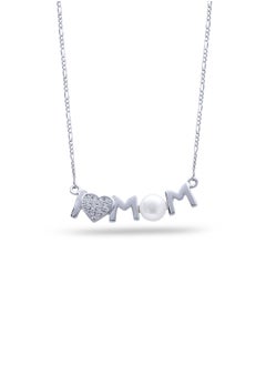 Subhati Pendant " Ummi Design " With Silver 925 , Zercon Stone and Cultured Pearl  - Image 1