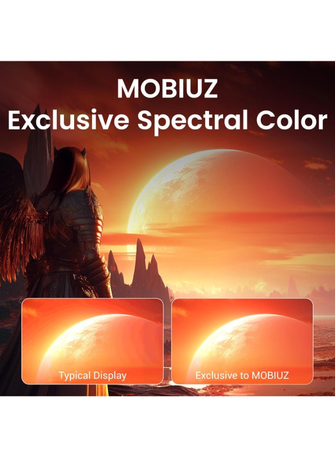 BenQ MOBIUZ EX271QZ 27” Gaming Monitor, 3rd Gen QD-OLED, 500Hz, 0.03ms, HDMI2.1, USB-C, VESA DisplayHDR True Black 500, MOBIUZ Color Tuning, eARC, 3-Year OLED Warranty White - Image 3