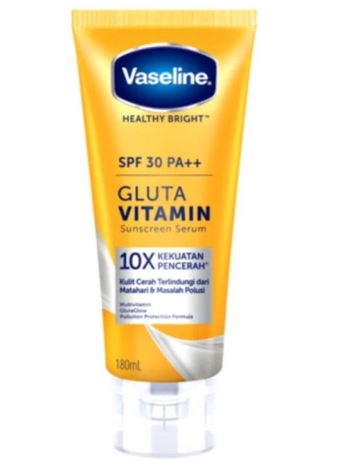 فازلين لوشن الجسم الصحي المشرق لليدين بمعامل حماية من الشمس SPF 30 180 مل - Image 3