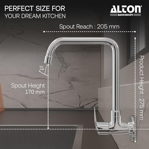 ALTON MTX3560-UM, Kitchen Sink Cock with 360 Degree Swivel Spout | Kitchen Sink Tap | Kitchen Faucet | Tap for Kitchen Sink | Taps - Image 3