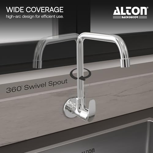 ALTON MTX3560-UM, Kitchen Sink Cock with 360 Degree Swivel Spout | Kitchen Sink Tap | Kitchen Faucet | Tap for Kitchen Sink | Taps - Image 4