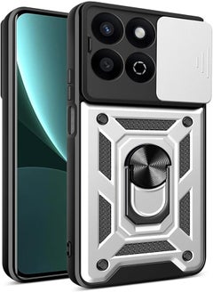 UNBLACK UNBLACK Case Cover Shock resistant Sliding CamShield TPU + PC Compatible with Honor X7C /Honor 200 Smart (Silver) 
