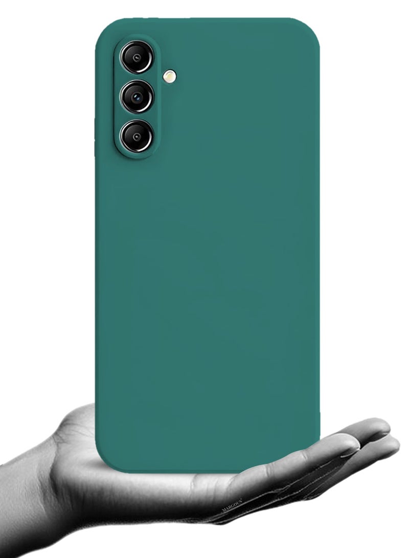 2Packs Liquid Silicone Case for Samsung Galaxy A36 Protective Phone Case with Soft Anti-Scratch Microfiber Lining Utra Slim Drop Protection Phone Cover with 3D Screen Protector - Green - Image 5