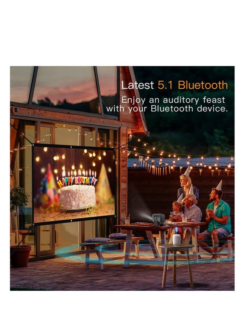 إس إل جي جهاز عرض محمول يعمل بنظام أندرويد وواي فاي، شاشة LED عالية الدقة 1920×1080 بكسل، 3800 لومن، مناسب للمنزل والمكتب والهاتف المحمول، يعمل بنظام أندرويد لاسلكي - Image 4