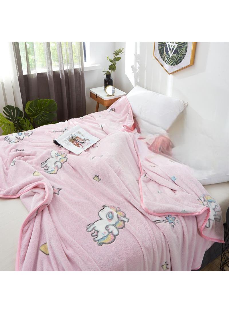 Bluejw بطانية مريحة بتصميم وحيد القرن قطعة واحدة للهواء البارد - Image 1