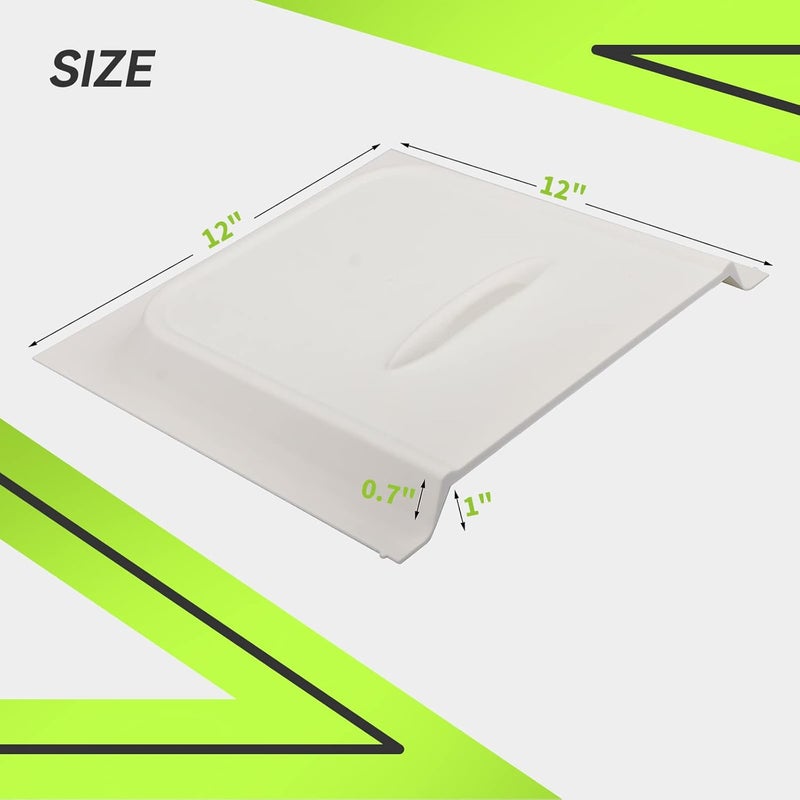 RVMATE Screen Door Slide with Slide Stop, 12" Panel for RV, Trailer, Camper, Motor Home, White - Image 4